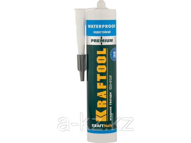 Клей монтажный KRAFTOOL 41345_z01, жидкие гвозди, KN-915, водостойкий с антисептиком, для ванн и душевых, 310, фото 2