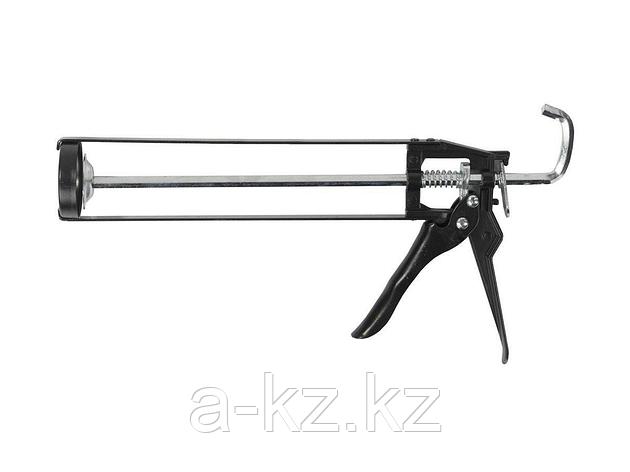 Пистолет для герметика скелетный ЗУБР 06630, шестигранный шток, 310 мл, фото 2