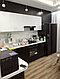 Кухонный гарнитур черно - белый, фото 3