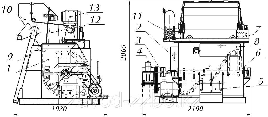 Одновальный бетоносмеситель БП-1Г-450с - фото 8 - id-p10540537