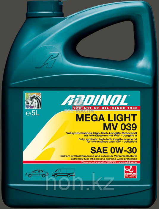 Масло моторное ADDINOL MEGA LIGHT MV 039 SAE 0W30