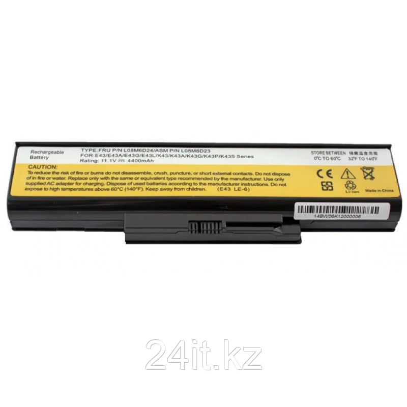 Аккумулятор для ноутбука Lenovo K43/ E43/ 11,1 В/ 4400 мАч, черный