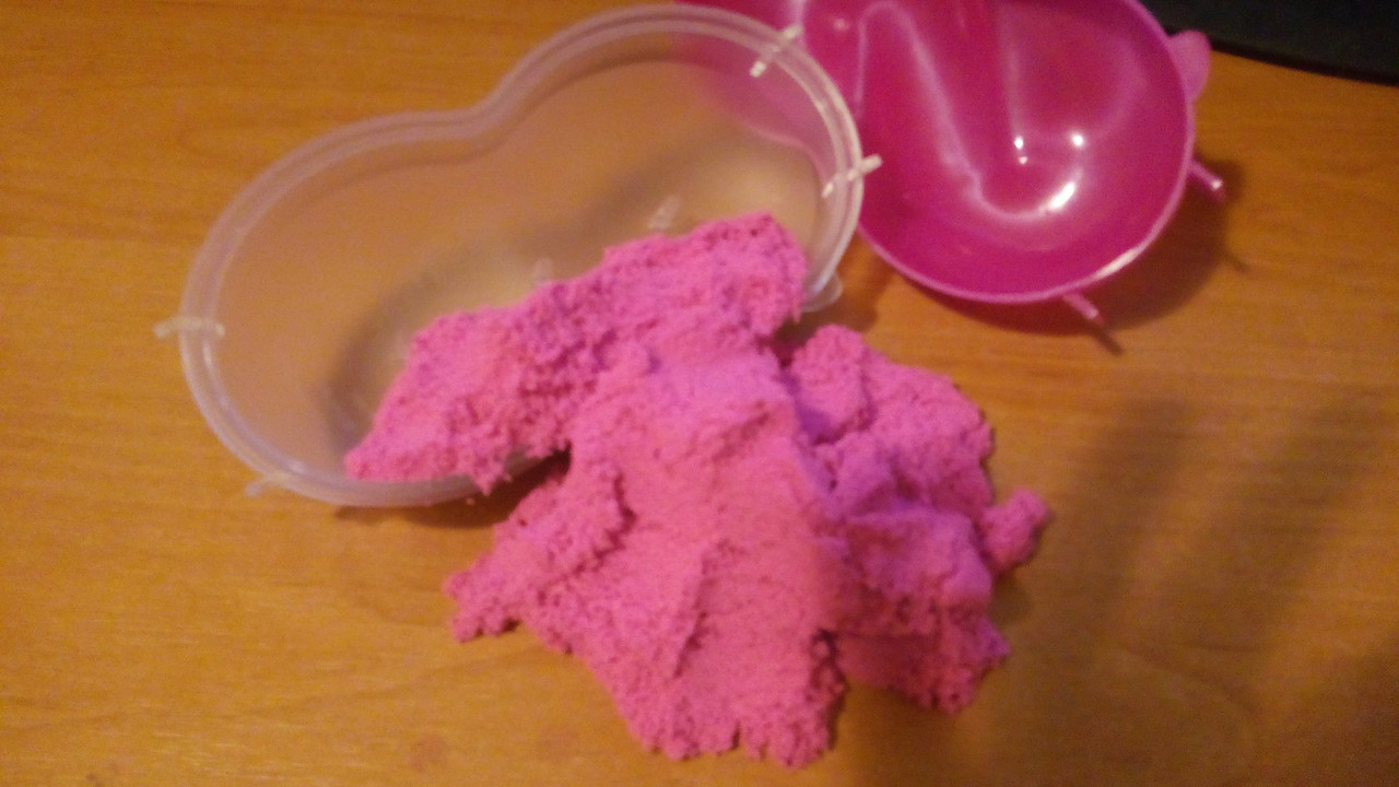 Кинетический песок (розовый, с формочками) - фото 2 - id-p55067036