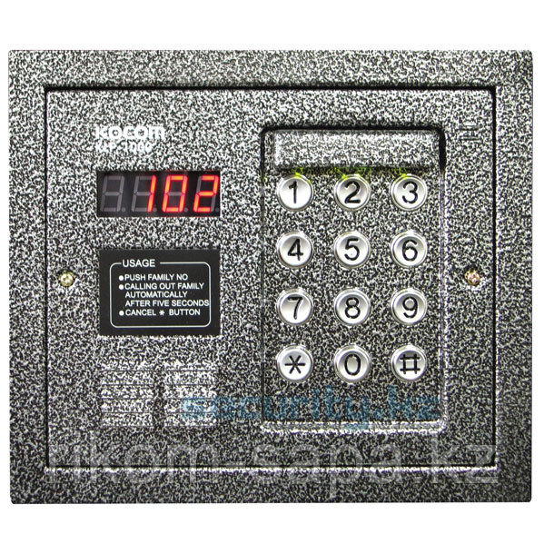 Вызывная панель многоквартирного аудиодомофона KOCOM KLP-1000
