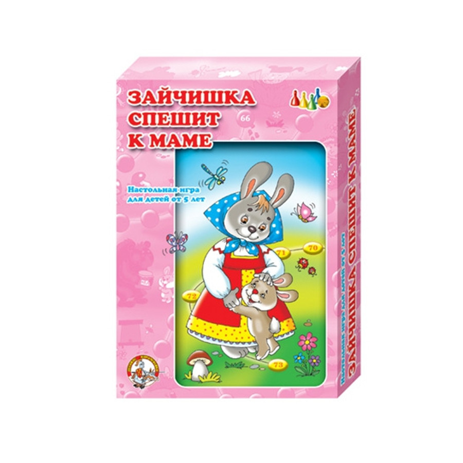 Настольная игра-ходилка "Зайчишка спешит к маме" - фото 1 - id-p55068000