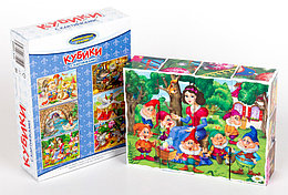 Кубики с картинками "Волшебные сказки" 12 кубиков