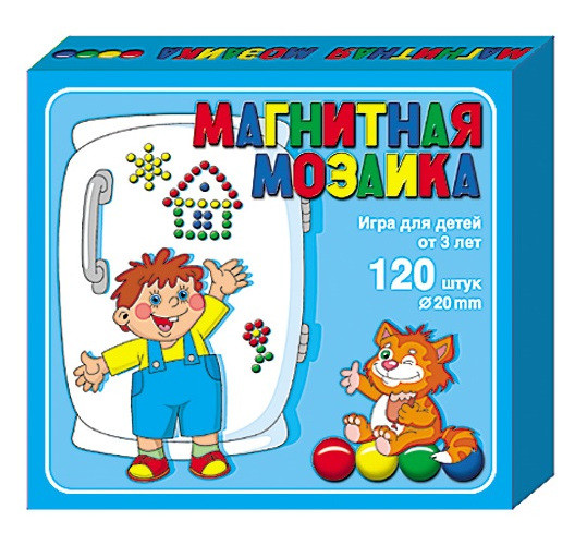Магнитная мозаика, 120 деталей