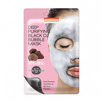 Purederm Deep Purifying Black O2 Bubble Mask Volcanic Вулканическая, кислородная маска для лица