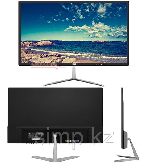 Монитор 21.5"Qmax Vision 22S215D, Black, 1920x1080 IPS, 5ms, 16:9, 250 cd/m2, 178°/178°, 1000:1 (5М:1) D-Sub