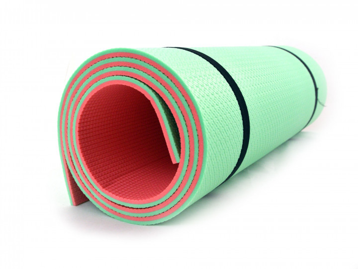 Коврик для йоги и фитнеса (йогамат) 5 мм 2-х цветный - фото 1 - id-p55115154