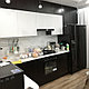 Кухонный гарнитур черно - белый, фото 6