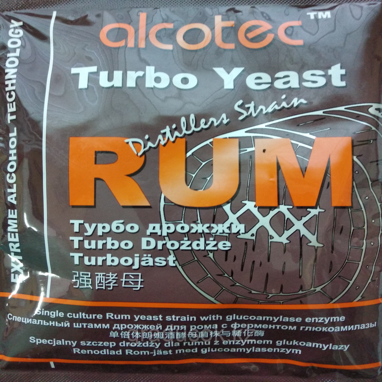 Спиртовые турбо дрожжи Alcotec Turbo Yeast RUM - фото 1 - id-p55118644