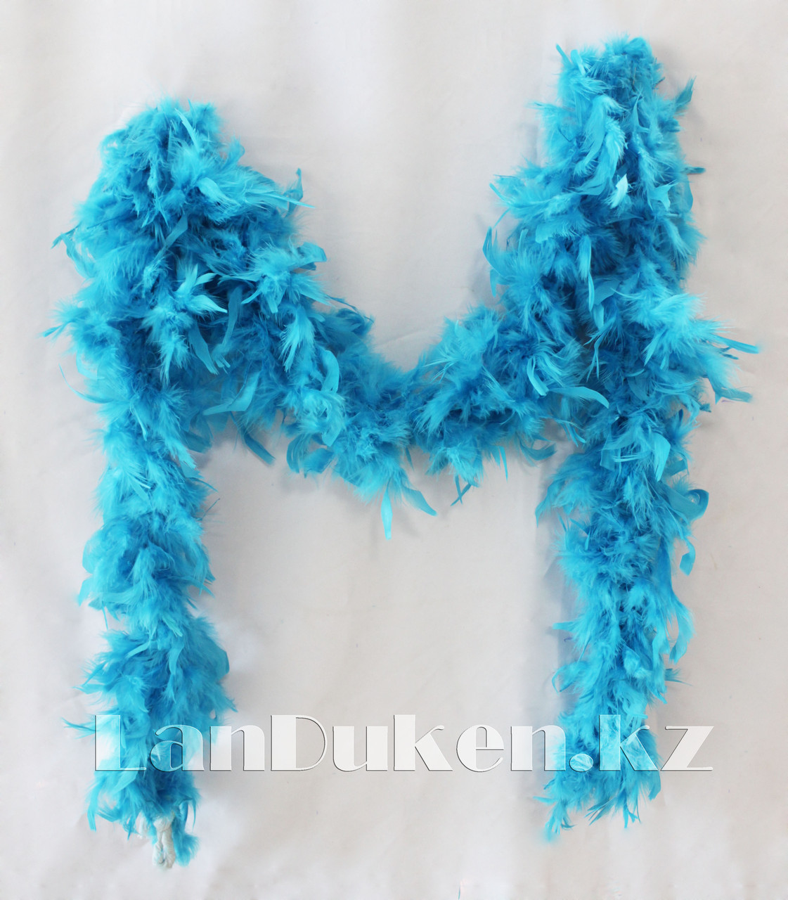 Боа из перьев 180-190 см для вечеринок бирюзовый