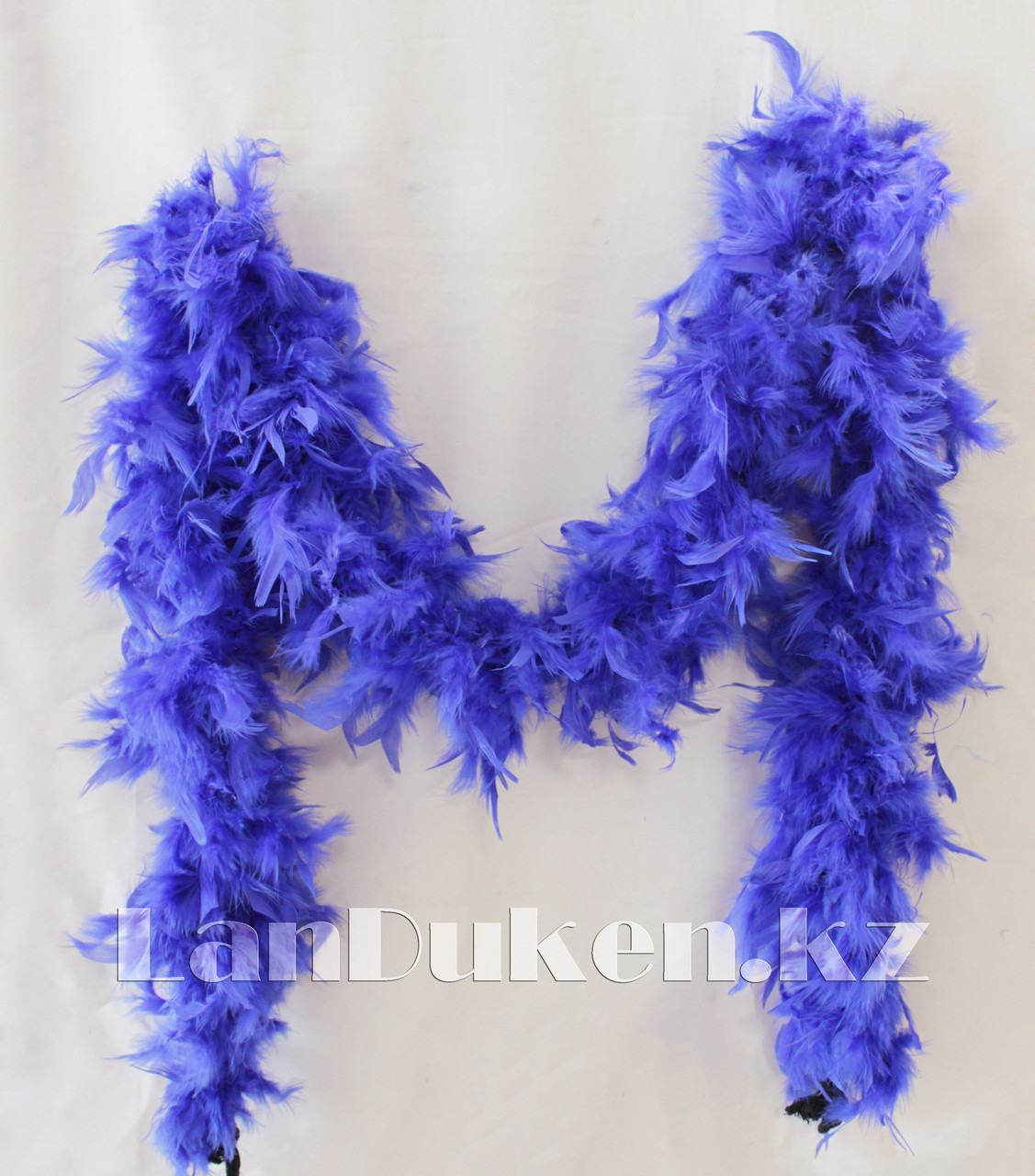 Боа из перьев 180-190 см для вечеринок синий - фото 1 - id-p55042375