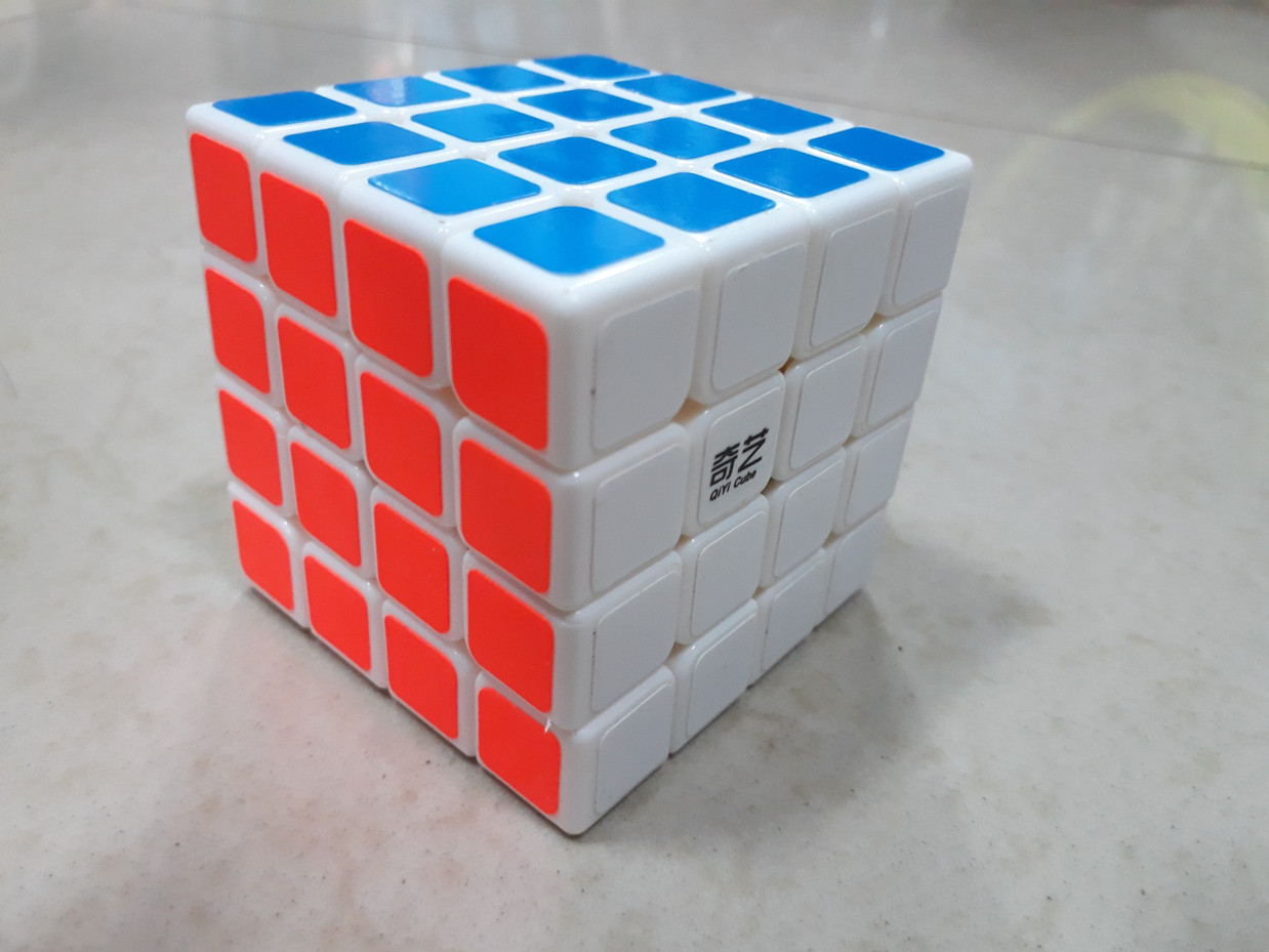 Кубик Рубика "Qiyi Cube" 4 на 4. Головоломка 4x4x4. Белый пластик. - фото 1 - id-p55142587