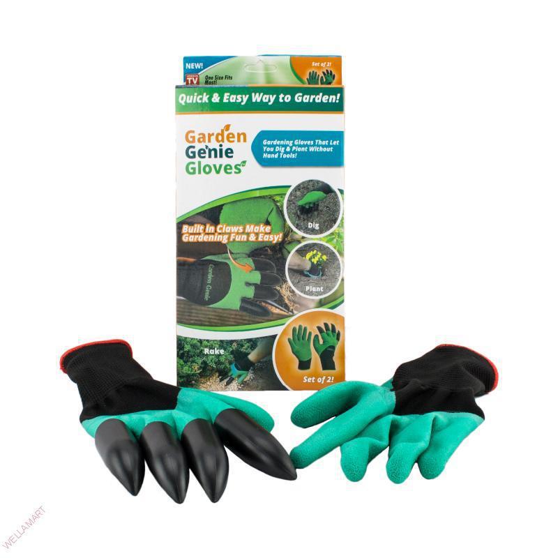 Садовые перчатки Garden Genie Gloves с когтями - фото 4 - id-p55143543