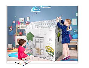 Картонный домик раскраска