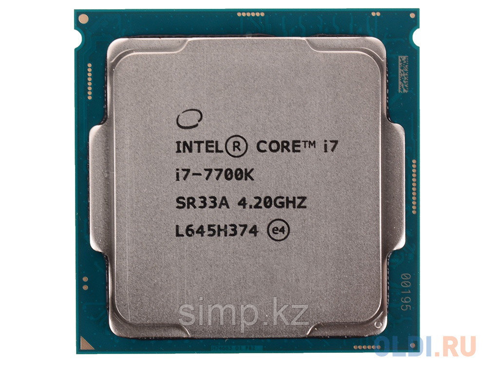 Intel 1151 Core i7-7700K Core/Threads 4/8, Cache 8M, Frequency 4.20/4.50 GHz