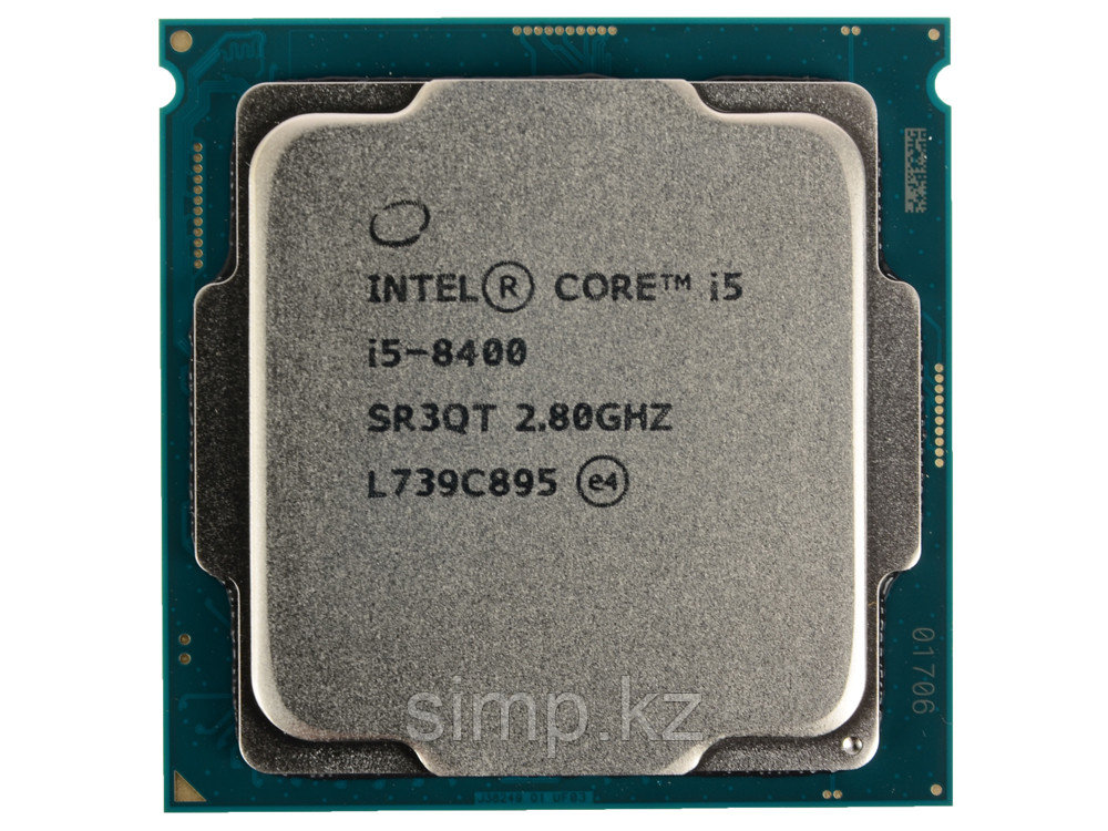 Intel 1151 Core i5-8400 Core/Threads 6/6, Cache 9M, Frequency 2.80/4.00 GHz