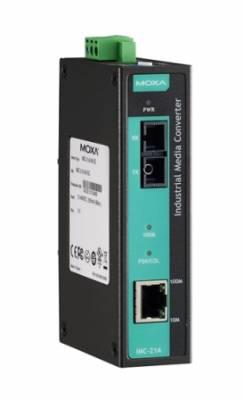 IMC-21A-S-SC Медиаконвертер Ethernet 10/100BaseTX в 100BaseFX (одномодовое оптоволокно) в металлическом корпус - фото 1 - id-p55150772