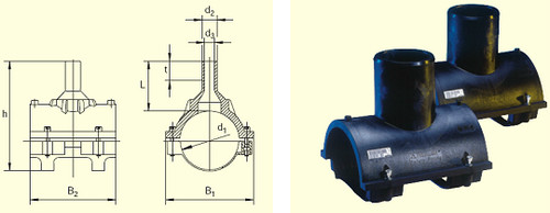 Электросварные фитинги SA-XL d500/225 SDR11, фото 2