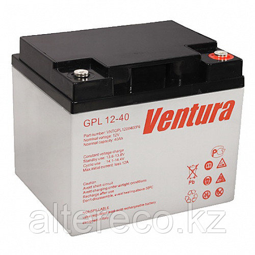 Аккумулятор Ventura GPL 12-40 (12В, 40Ач)
