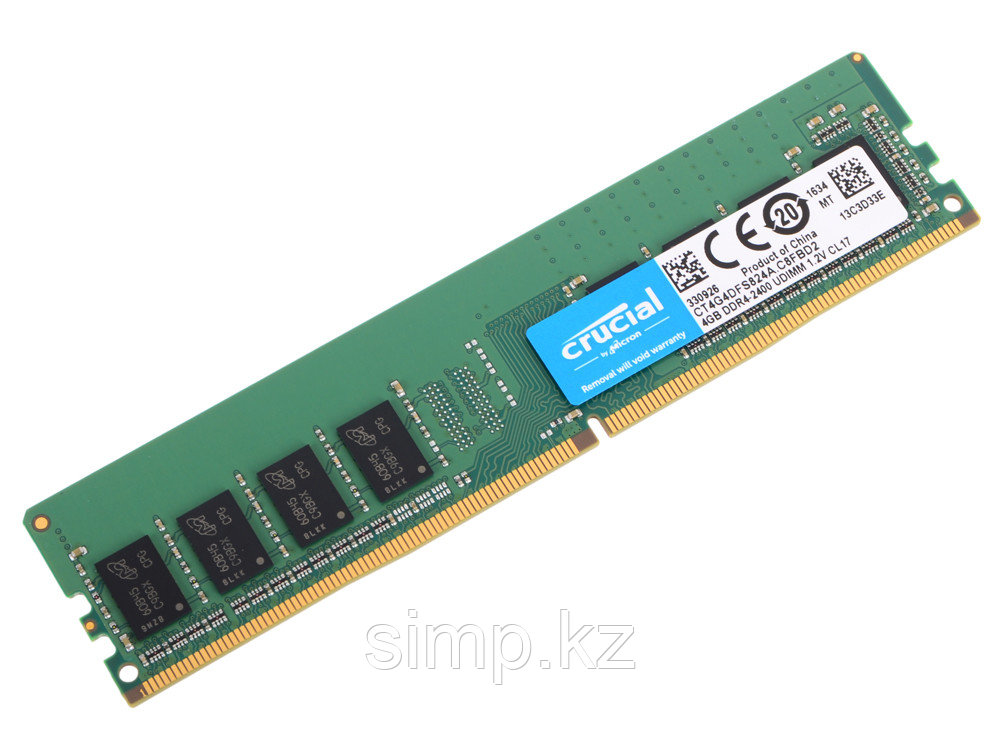 Оперативная память 4Gb DDR4 2400MHz Crucial