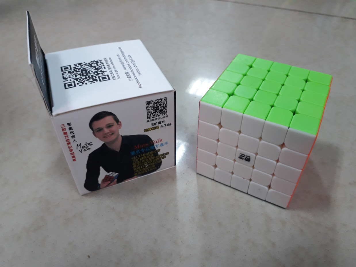 Кубик Рубика 5 на 5 Qiyi Cube в цветном пластике. Kaspi RED. Рассрочка. - фото 1 - id-p55172583