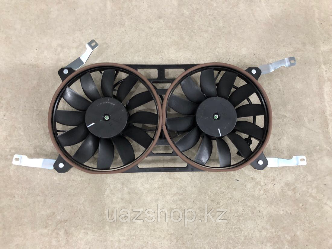 Электоровентилятор с кожухом сдвоенный для УАЗ Патриот, фото 1