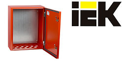 Щиты для пожарной автоматики ЩМП IP54 IEK® в красном цвете