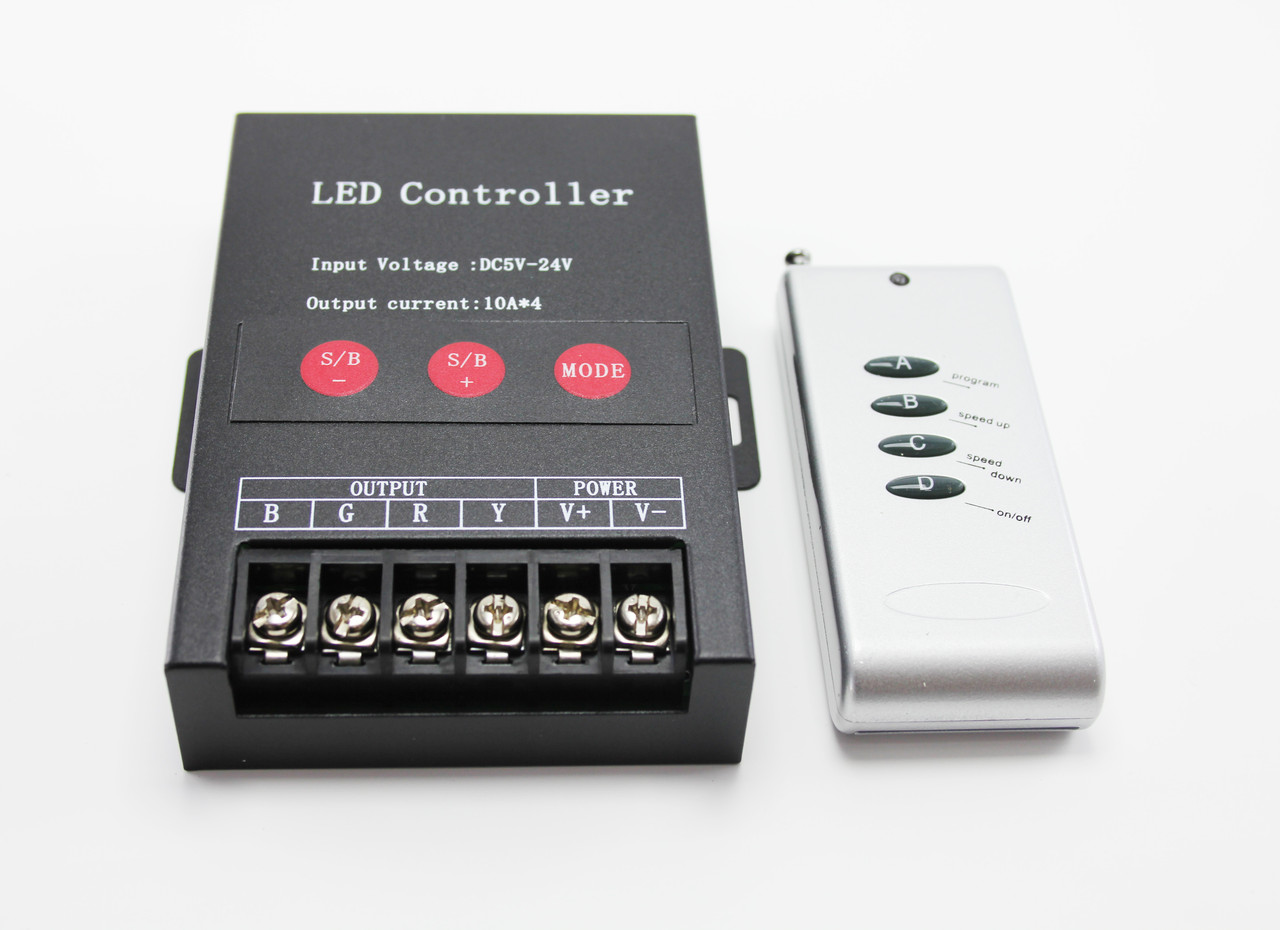 RGBW контроллер для светодиодных модулей 480W12V-M4Q-RF4 - фото 1 - id-p55106218