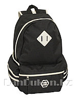 Универсальный школьный рюкзак с ромбиком черный