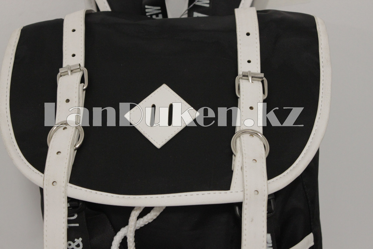 Универсальный школьный рюкзак с ромбиком 8090 черный - фото 3 - id-p54819265
