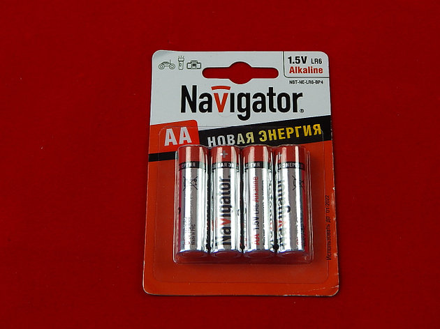 Алкалиновая батарейка Navigator, AA, 1.5V, 4шт, фото 2