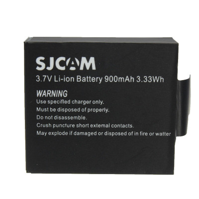 SJCAM Аккумулятор для экшн-камеры SJ4000, SJ5000, SJ5000X, M10 | Батарея к экшн камере | 3.7v 900mAh 3.33Wh
