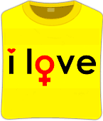 Футболка unisex с принтом «I love woman» - фото 1 - id-p55242383