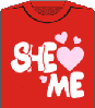 Футболка unisex с принтом «She-love-me»