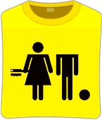 Футболка unisex с принтом «Девочка топор и мальчик», фото 1