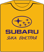 Футболка unisex с принтом «Subaru»