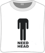 Футболка unisex с принтом «Need-head»