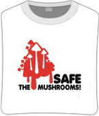 Футболка unisex с принтом «Safe the mushrooms»