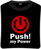 Футболка unisex с принтом «Push! my Power»