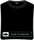 Футболка unisex с принтом «Slide to unlock», фото 1
