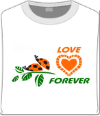 Футболка unisex с принтом «Love forever»