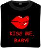 Футболка unisex с принтом «Kiss me baby»