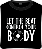 Футболка unisex с принтом «Let the beat control»