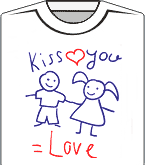 Футболка unisex с принтом «Kiss-you», фото 1