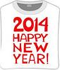 Футболка unisex с принтом «2014-happy-new-year»