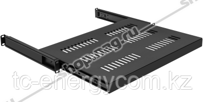 Полка выдвижная для шкафов 19" глубиной 960мм, черная (470*710*48)
