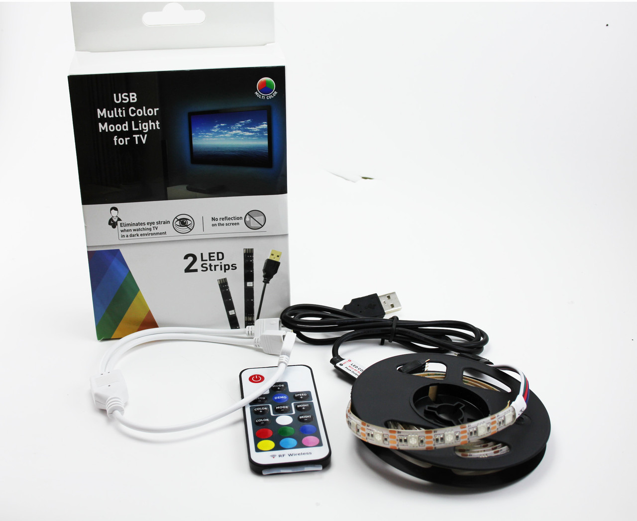 Светодиодная подсветка 5050SMD 2x45см RGB USB